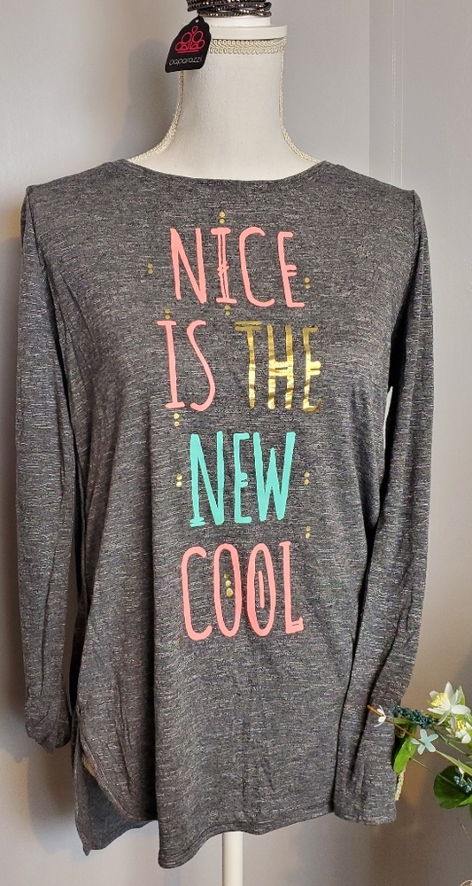 Girls plus sz 18.5 long sleeve tee